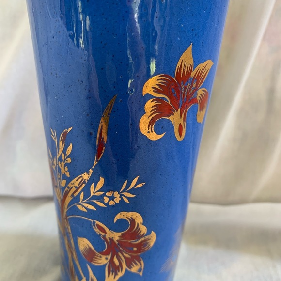 Heeseung Lee Terracotta Vessel Peacock Flowers Art Pottery Rare HTF - Picture 10 of 11